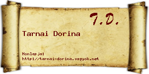 Tarnai Dorina névjegykártya