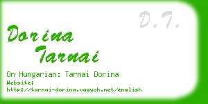 dorina tarnai business card